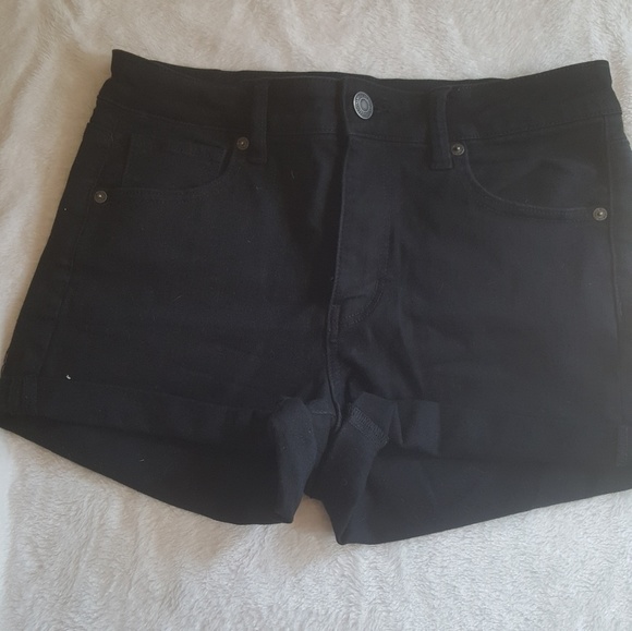 Black denim shorts - Picture 1 of 1